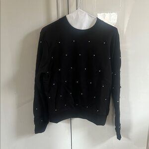 Black H&M Sweatshirt with Stud Embellishments
